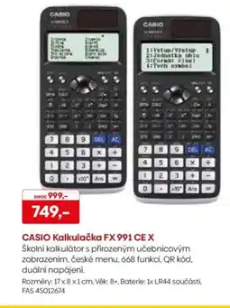 Pompo CASIO Kalkulačka FX 991 CE X nabídka