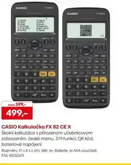 Pompo CASIO Kalkulačka FX 82 CE X nabídka
