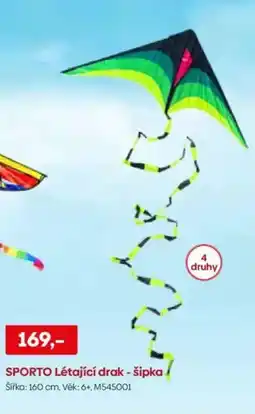 Pompo SPORTO Létající drak - šipka nabídka