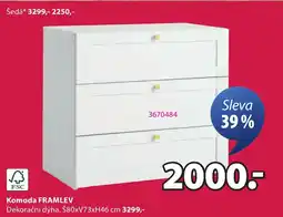 JYSK Komoda FRAMLEV nabídka