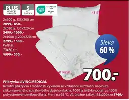 JYSK Přikrývka Living medical nabídka