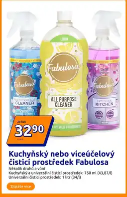 Action Kuchyňský nebo víceúčelový čisticí prostředek Fabulosa nabídka