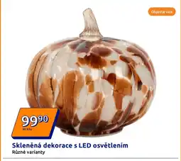 Action Skleněná dekorace s LED osvětlením nabídka