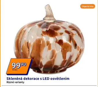 Action Skleněná dekorace s LED osvětlením nabídka
