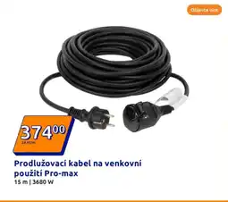 Action Prodlužovací kabel na venkovní použití Pro-max nabídka