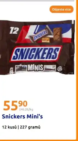 Action Snickers Mini's nabídka