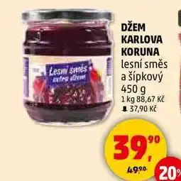 Penny Market DŽEM KARLOVA KORUNA lesní směs a šípkový, 450 g nabídka