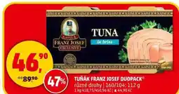 Penny Market TUŇÁK FRANZ JOSEF DUOPACK různé druhy, 160/104 112 g nabídka