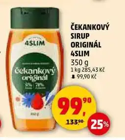 Penny Market ČEKANKOVÝ SIRUP ORIGINÁL 4SLIM, 350 g nabídka