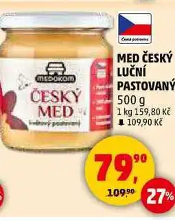 Penny Market MEDOKOM ČESKÝ MED LUČNÍ PASTOVANÝ, 500 g nabídka