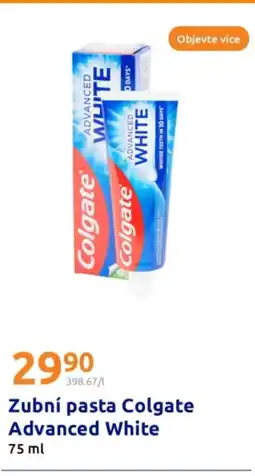 Action Zubní pasta Colgate Advanced White nabídka