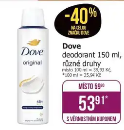 Teta Dove Deodorant 150 ml nabídka