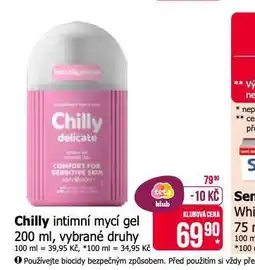 Teta Chilli intimní mycí gel nabídka