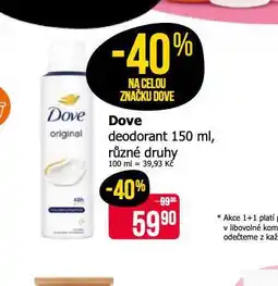 Teta Dove deodorant nabídka
