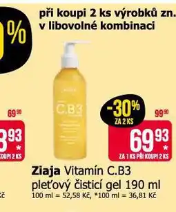 Teta Ziaja čistící gel nabídka