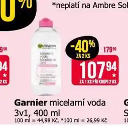 Teta Garnier micelární voda nabídka
