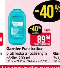 Teta Garnier pure tonikum nabídka
