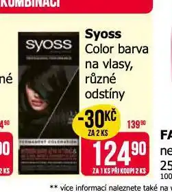 Teta Syoss color barva na vlasy nabídka