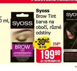Teta Syoss brow tint barva na obočí nabídka