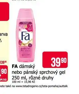 Teta Fa sprchový gel nabídka