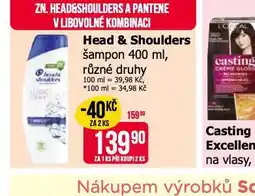 Teta Head&shoulders šampon nabídka