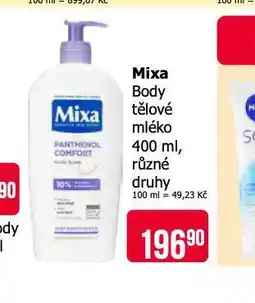 Teta Mixy body tělové mléko nabídka