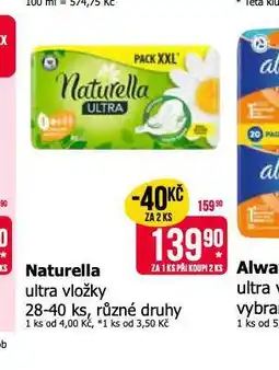 Teta Naturella ultra vložky nabídka