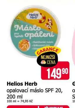 Teta Helios herb opalovací máslo nabídka