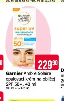 Teta Garnier ambre solaire opalovací krém na obličej nabídka