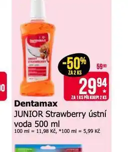 Teta Dentamax junior strawberry ústní voda nabídka