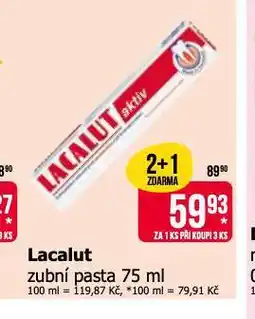 Teta Lacalut aktiv zubní pasta nabídka