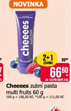 Teta Cheeees zubní pasta nabídka