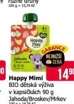 Teta Happy mimi bio dětská výživa nabídka