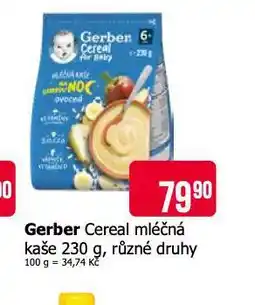 Teta Gerber cereal mléčná kaše nabídka