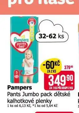Teta Pampers dětské plenky nabídka