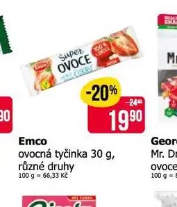 Teta Emco ovocná tyčinka nabídka