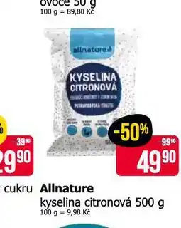 Teta Allnature kyselina citronová nabídka