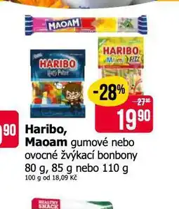 Teta Haribo, maoam bonbony nabídka