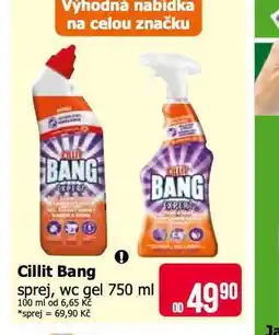 Teta Cillit bang sprej, wc gel nabídka