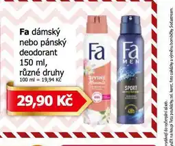Teta Fa deodorant nabídka