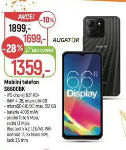 Globus Aligator mobilní telefon nabídka