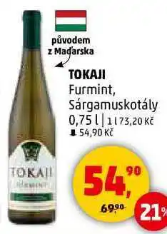 Penny Market TOKAJI Furmint, Sárgamuskotály, 0,75 l nabídka
