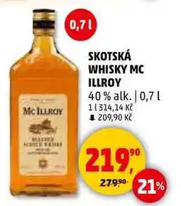 Penny Market SKOTSKÁ WHISKY MC ILLROY 40% alk., 0,7 l nabídka