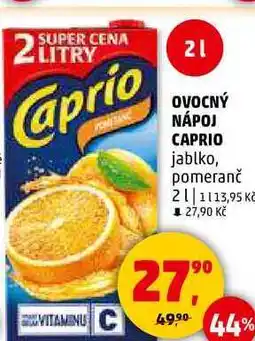 Penny Market OVOCNÝ NÁPOJ CAPRIO jablko, 2 l nabídka