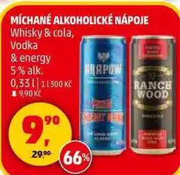 Penny Market MÍCHANÉ ALKOHOLICKÉ NÁPOJE Whisky & cola, 5 % alk., 0,33 l nabídka
