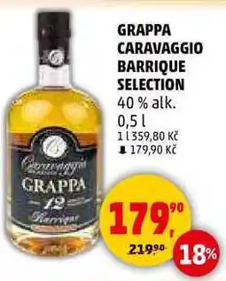 Penny Market GRAPPA CARAVAGGIO BARRIQUE SELECTION 40% alk., 0,5 l nabídka