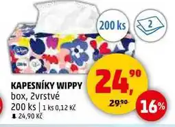 Penny Market KAPESNÍKY WIPPY box, 2vrstvé, 200 ks nabídka