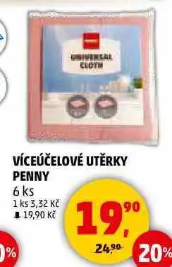 Penny Market VÍCEÚČELOVÉ UTĚRKY PENNY, 6 ks nabídka