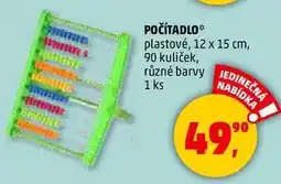 Penny Market POČÍTADLO plastové, 12 x 15 cm, 90 kuliček, různé barvy, 1 ks nabídka