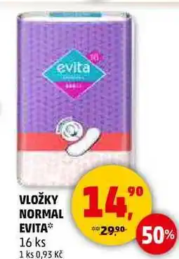 Penny Market VLOŽKY NORMAL EVITA, 16 ks nabídka